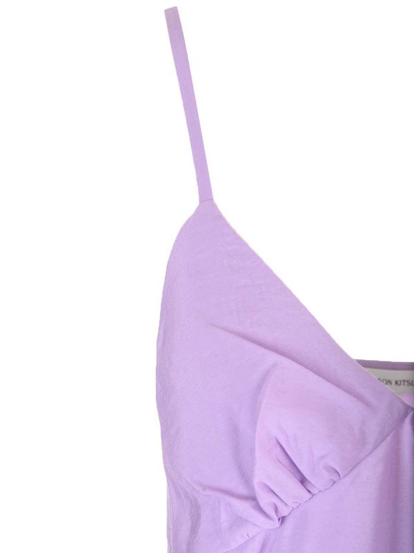 Lilac Maxi Dress shop online: MAISON KITSUNÉ