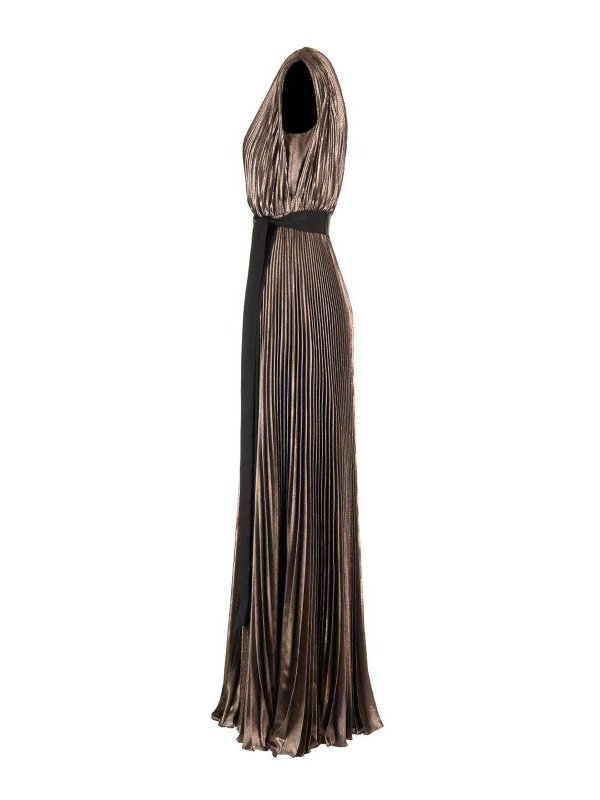 strapless open back dress One Shoulder Corset Sequins Slit Gown by Ladivine CD884 - Women Evening Formal Gown