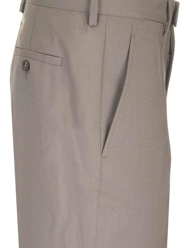 The Best Shops MM6 MAISON MARGIELA: Trousers Shorts - Tailored Wool Trousers