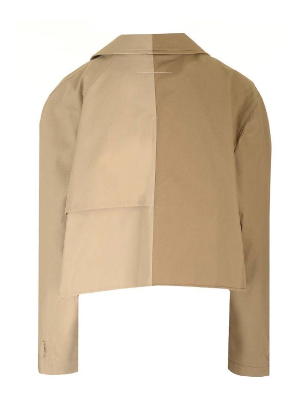 MM6 MAISON MARGIELA: short coats online - Cropped Trench Coat