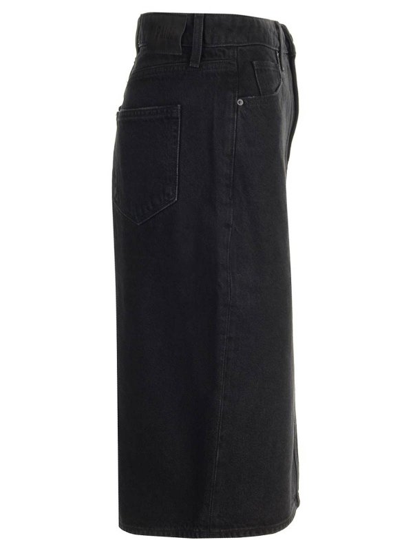 The Best Shops PAIGE: Knee length skirts & Midi - Denim Pencil Skirt