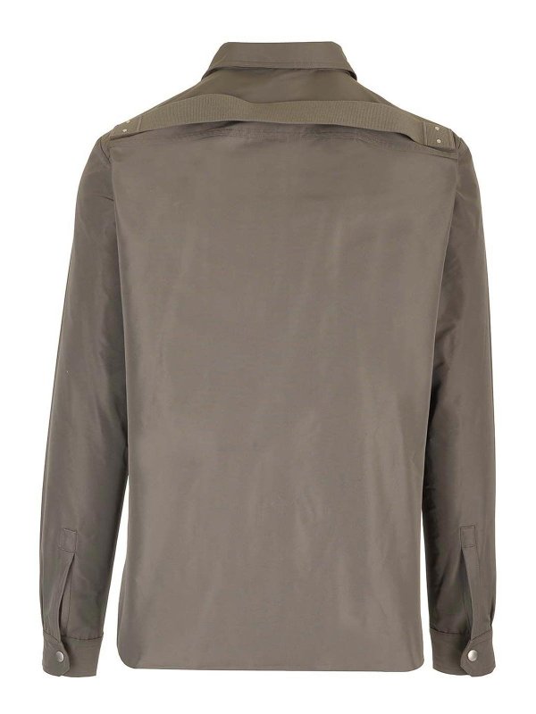 RICK OWENS: shirts online - Fogpoket Dove Grey Shirt
