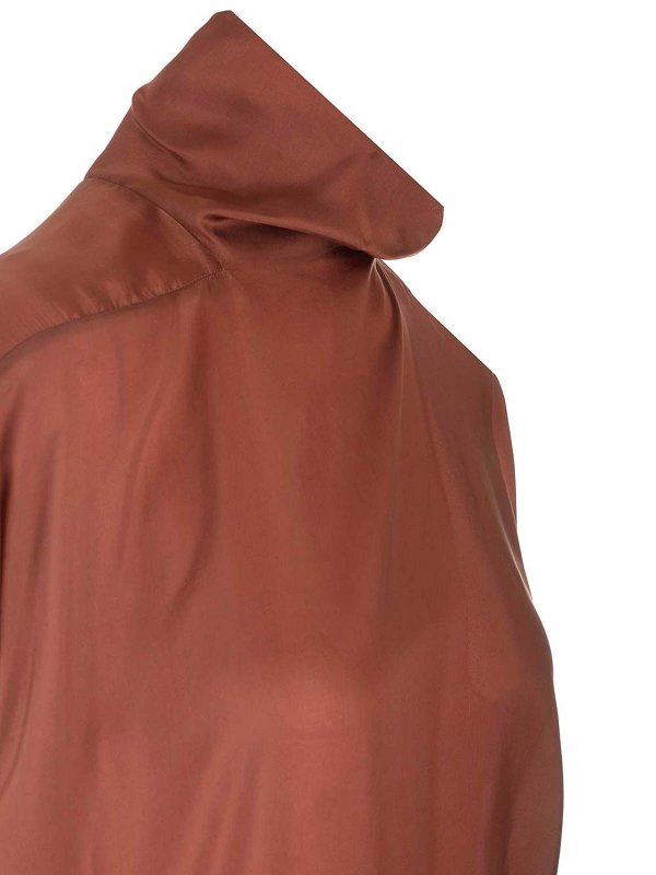 The Best Shops RICK OWENS: maxi dresses - Long Cupro Dress