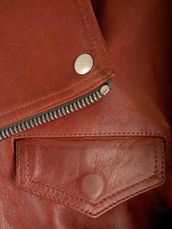 The Best Shops RICK OWENS: Cropped Biker Jacket