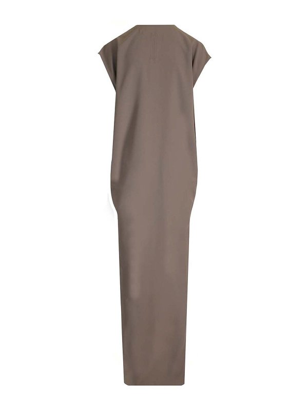 RICK OWENS: maxi dresses online - Silk Jersey Long Dress