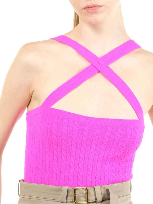 The Best Shops PATOU: Top fucsia con croce