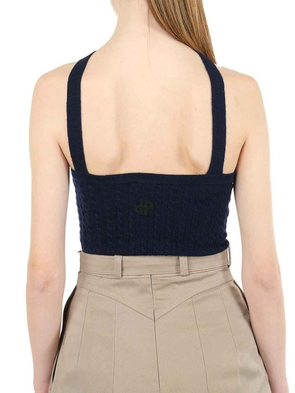 Top lana blu shop online: PATOU