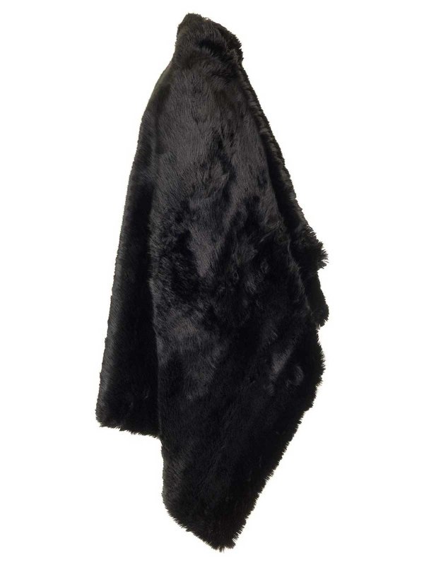 The Best Shops BALENCIAGA: Fur & Shearling Coats - Faux Fur Cape