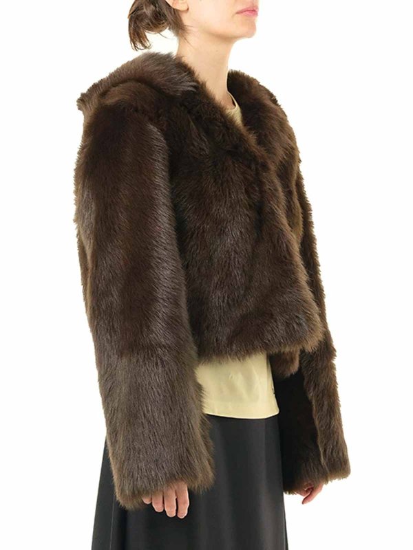 The Best Shops LOEWE: Giacca con cappuccio di shearling