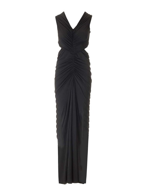 RICK OWENS: マキシドレス - マキシドレス - 黒