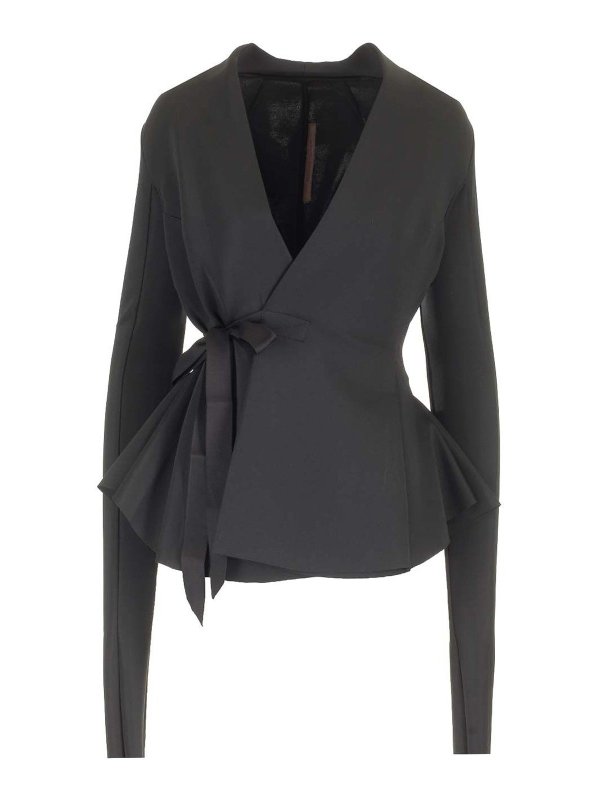 RICK OWENS: カジュアルジャケット - カジュアルジャケット - 黒