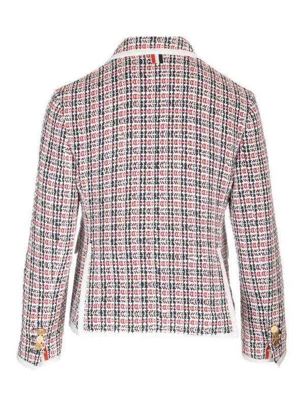 THOM BROWNE: giacche blazer online - Blazer di tweed di cotone
