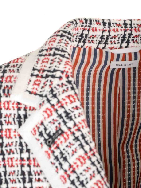 The Best Shops THOM BROWNE: giacche blazer - Blazer di tweed di cotone