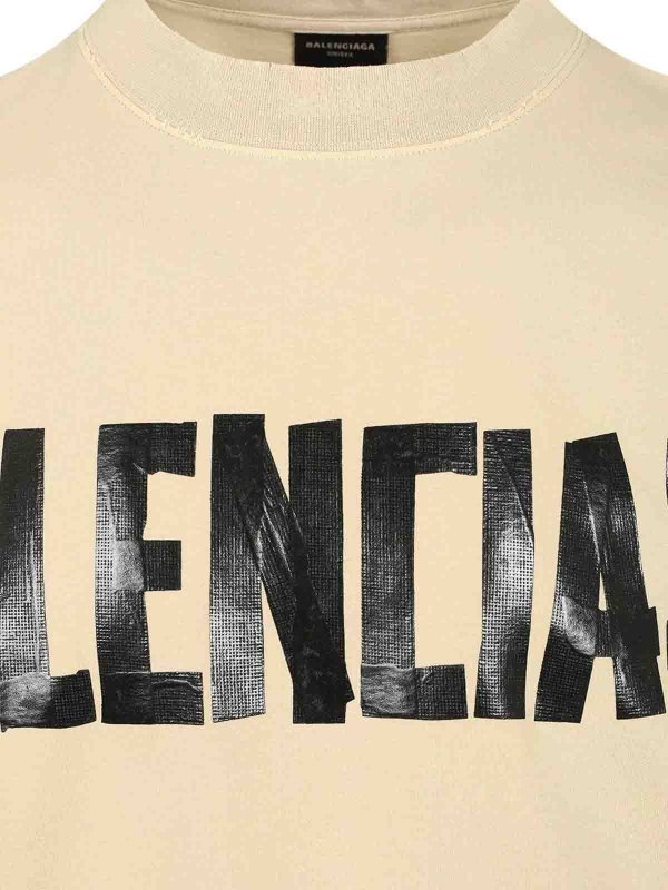 The Best Shops BALENCIAGA: T-shirts - T-Shirt - Beige