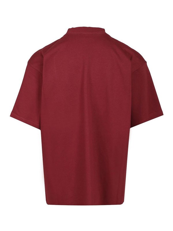 BALENCIAGA: T-shirts online - T-Shirt - Dunkelrot