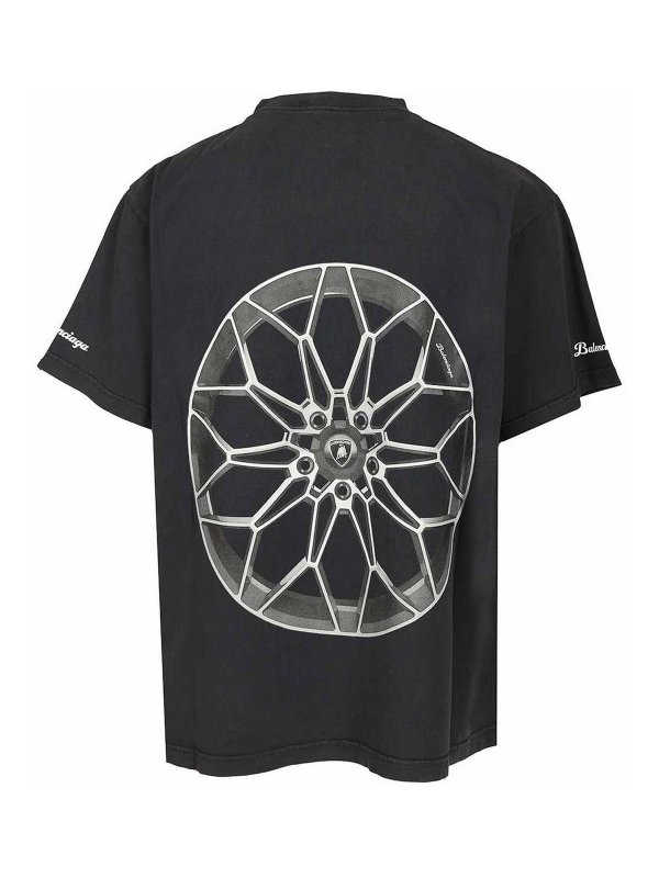 BALENCIAGA: t-shirts online - | Automobili Lamborghini Oversized T-Shirt