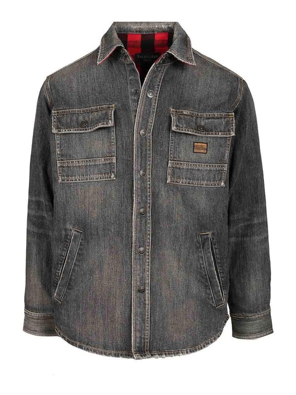 BALENCIAGA: shirts - Denim Overshirt
