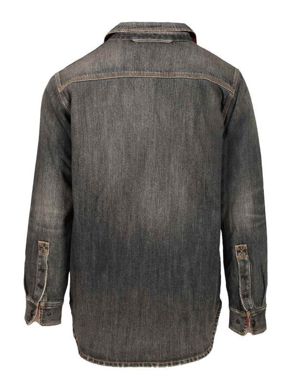 BALENCIAGA: shirts online - Denim Overshirt