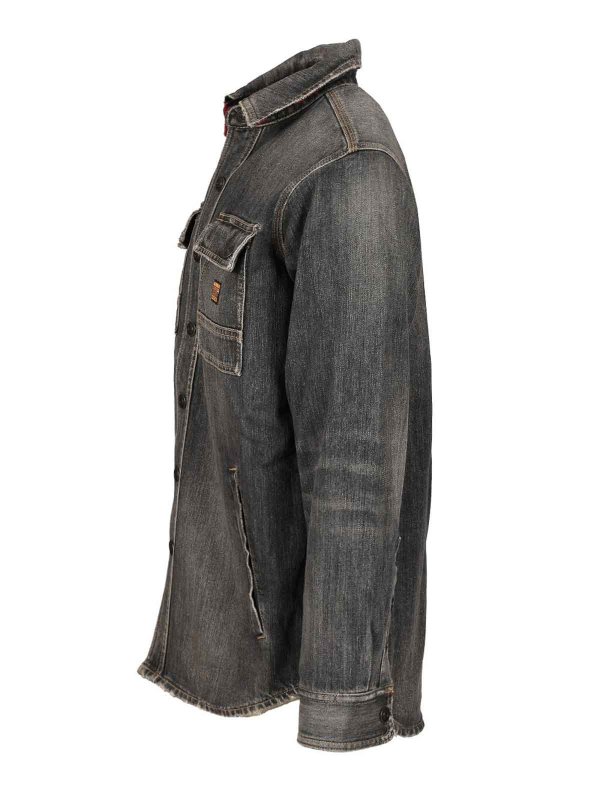 The Best Shops BALENCIAGA: shirts - Denim Overshirt