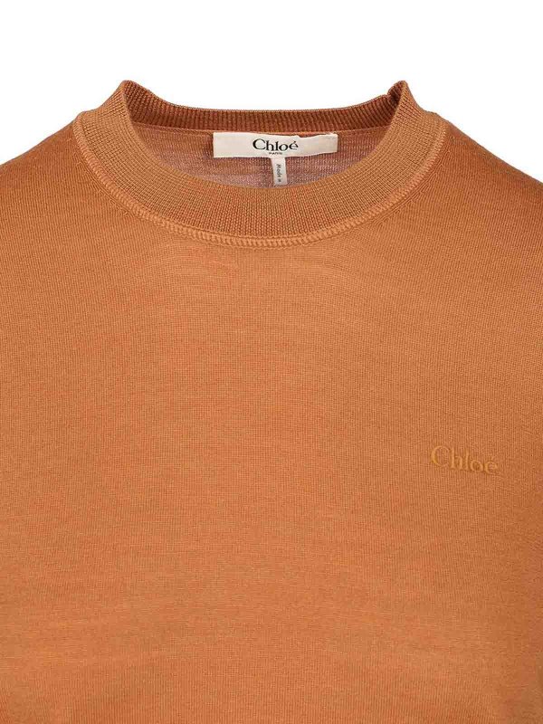 Pull Col Rond - Marron shop online: CHLOE