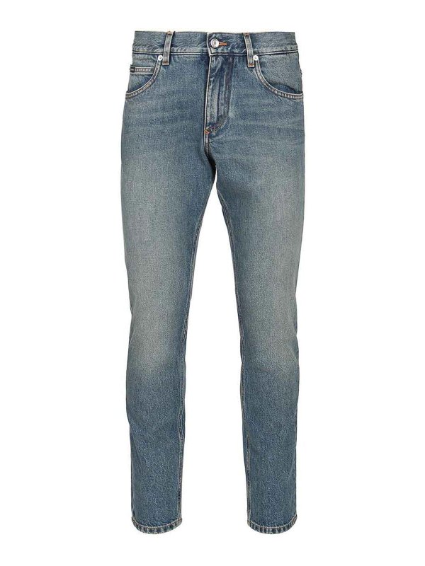 DOLCE & GABBANA: Bootcut - Bootcut Jeans - Blau