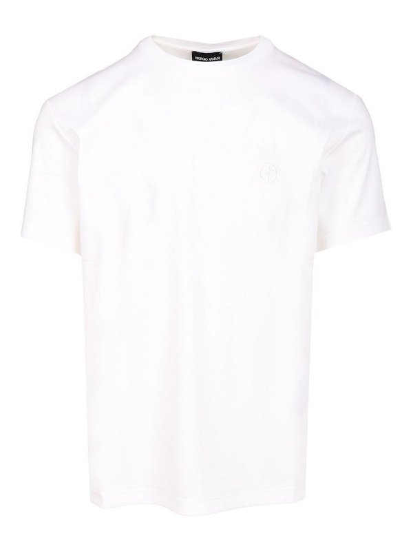 GIORGIO ARMANI: t-shirt - T-shirt di cotone
