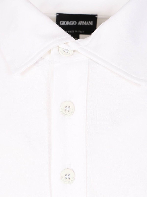 Poloshirt - Weiß shop online: GIORGIO ARMANI