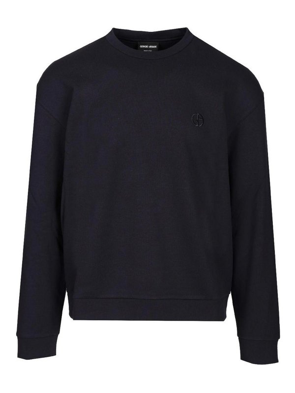 GIORGIO ARMANI: Sweatshirts & Sweaters - Cotton Cashmere Sweatshirt