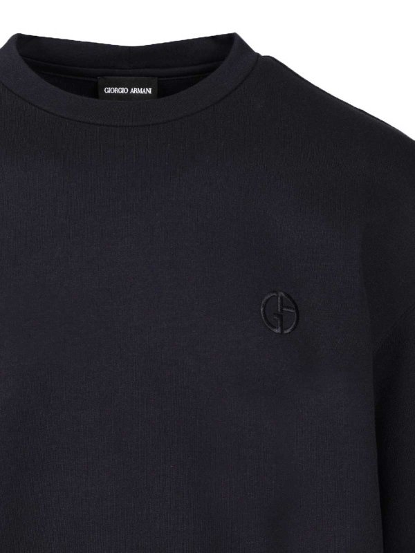 Cotton Cashmere Sweatshirt shop online: GIORGIO ARMANI