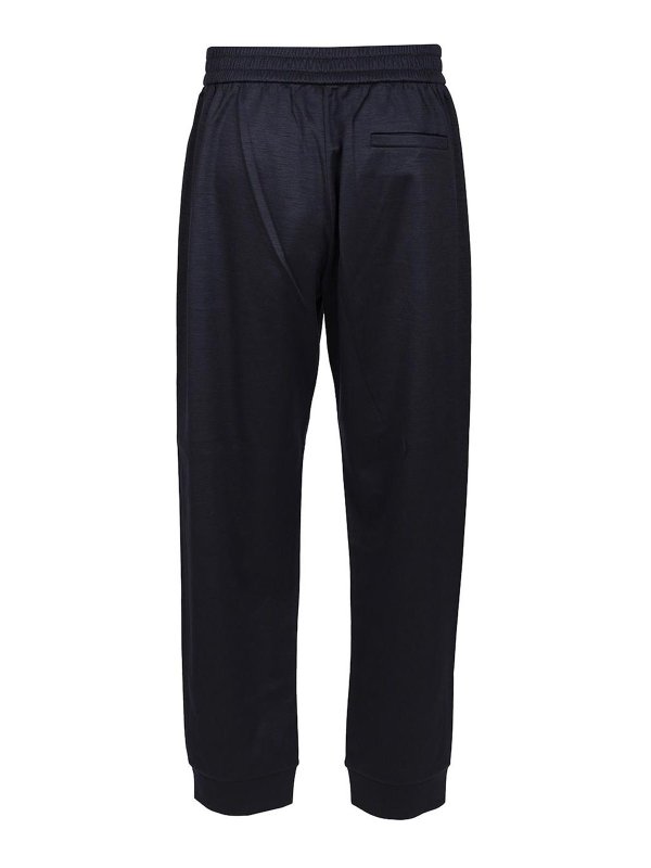 GIORGIO ARMANI: tracksuit bottoms online - Cotton And Cashmere Joggers