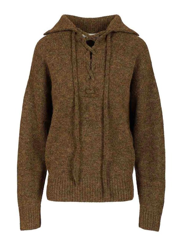 Isabel Marant Etoile: maglia collo rotondo - Maglione allacciato