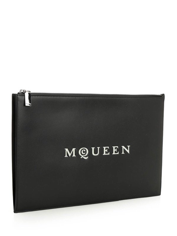 ALEXANDER MCQUEEN: Clutches online - Ledermantel - Schwarz