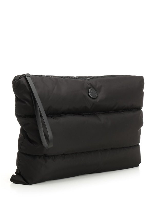 MONCLER: Sacs ordinateur & Mallettes online - Manteau En Cuir - Noir