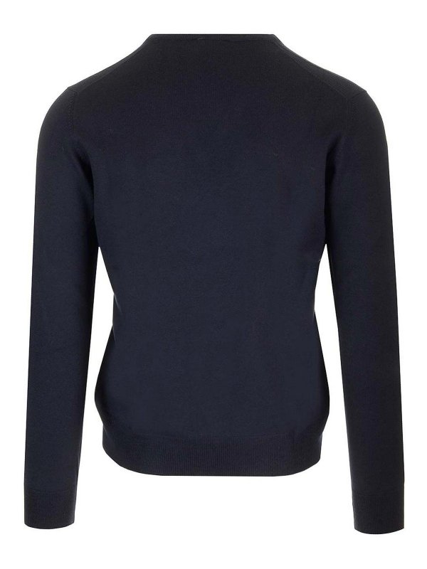 BARBA: Strickpullover mit Rundhalsausschnitt online - Rundhalspullover - Blau