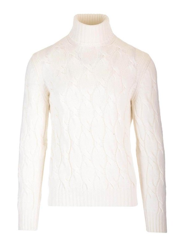 BARBA: クルーネック - クルーネック - 白