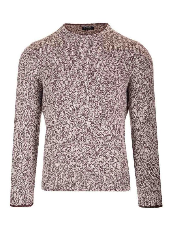 BARBA: Strickpullover mit Rundhalsausschnitt - Rundhalspullover - Bunt