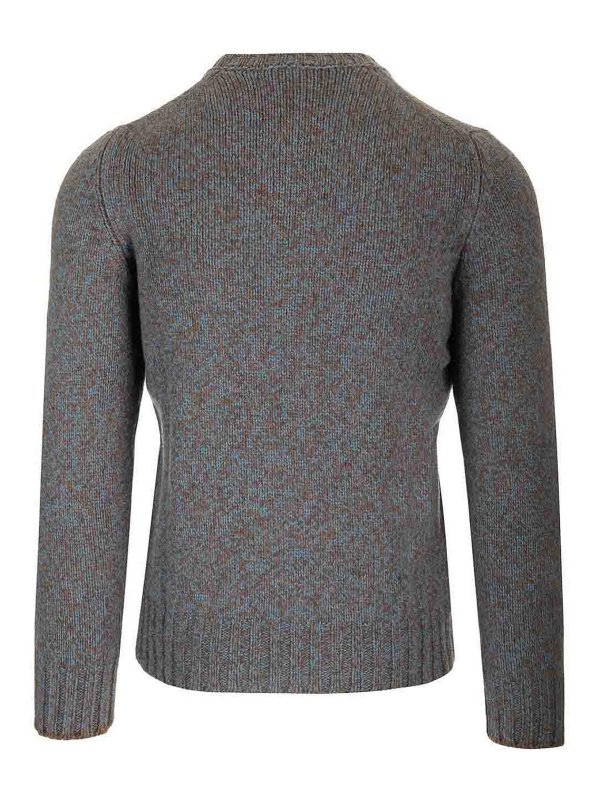 BARBA: Suéteres con cuello pico online - Suéter Cuello Redondo - Gris