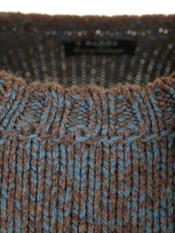 The Best Shops BARBA: Suéteres con cuello pico - Suéter Cuello Redondo - Gris