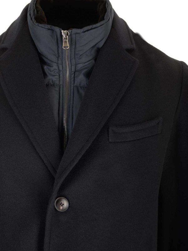 Ingle-Breasted Wool And Cashmere Coat shop online: BARBA