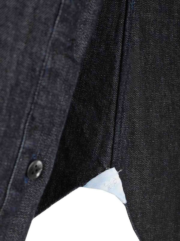 Dark Blue Denim Dandy Shirt shop online: BARBA
