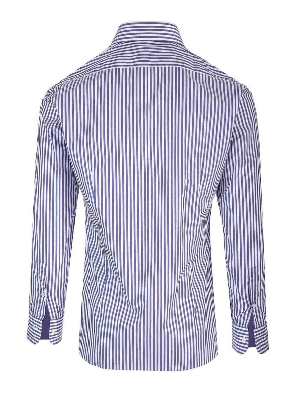 BARBA: shirts online - Journey Line Cotton Oxford Shirt