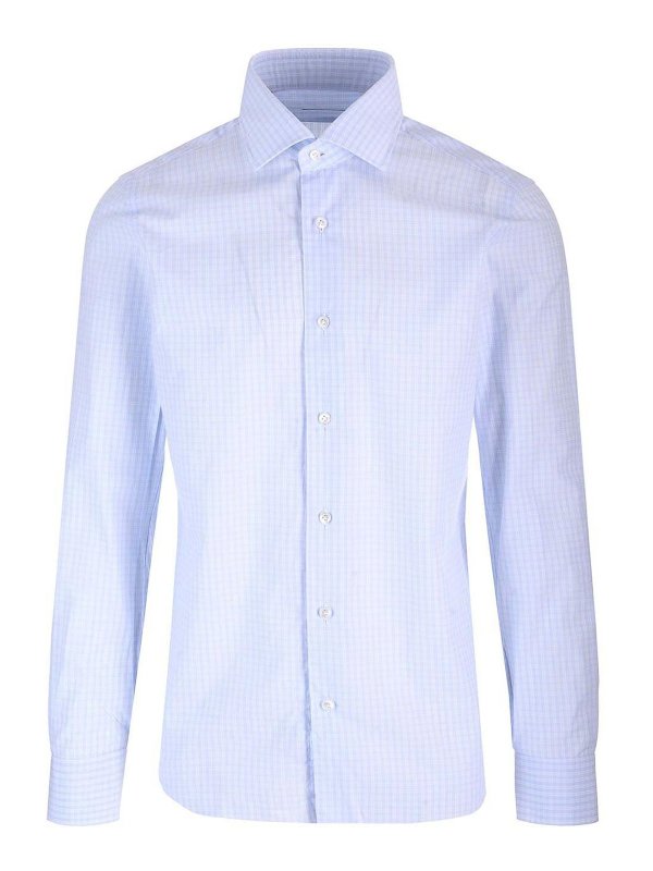 BARBA: shirts - Check-Print Shirt