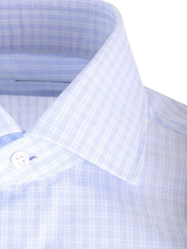 The Best Shops BARBA: shirts - Check-Print Shirt