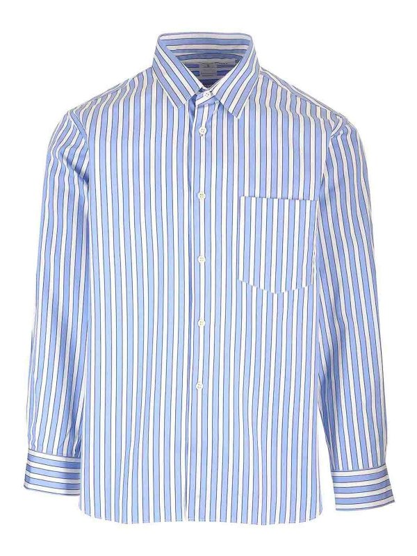 COMME DES GARCONS: shirts - Striped Cotton Shirt
