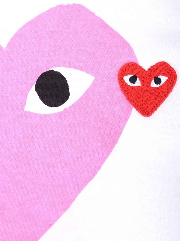 The Best Shops Comme des Garçons Play: T-shirts - T-Shirt - Blanc