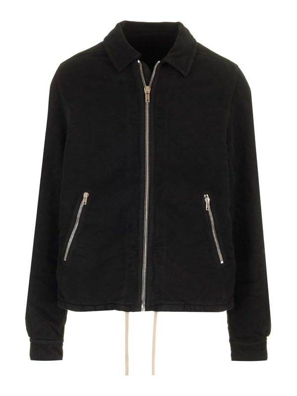DRKSHDW: casual jackets - Padded Cotton-Moleskin Jacket