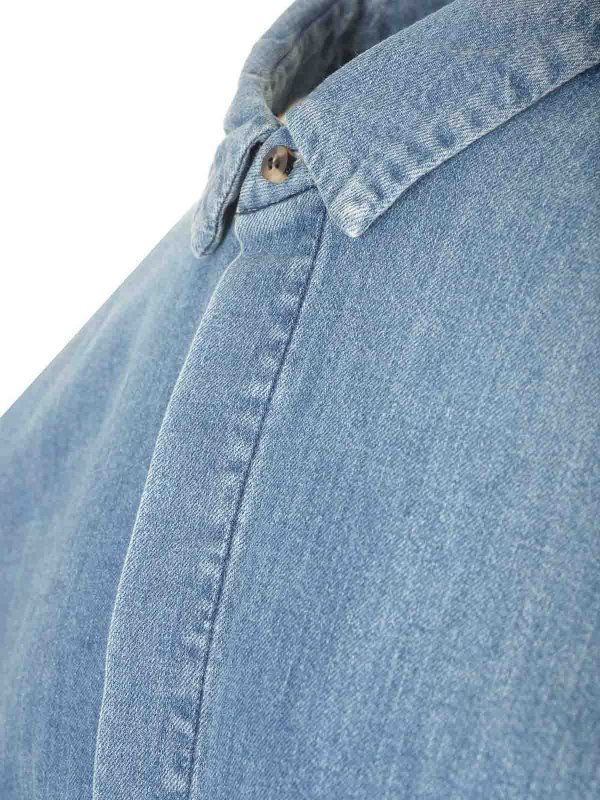 The Best Shops FEAR OF GOD: camicie - Camicia di denim sfiata