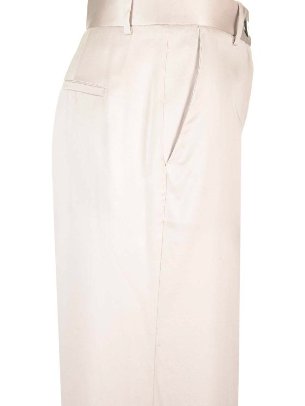 The Best Shops FORTE FORTE: Pantaloni sartoriali - Pantaloni di raso di seta