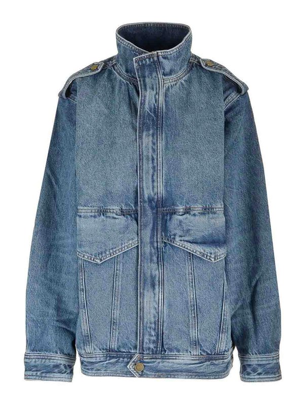 Frame: casual jackets - Oversized Denim Jacket