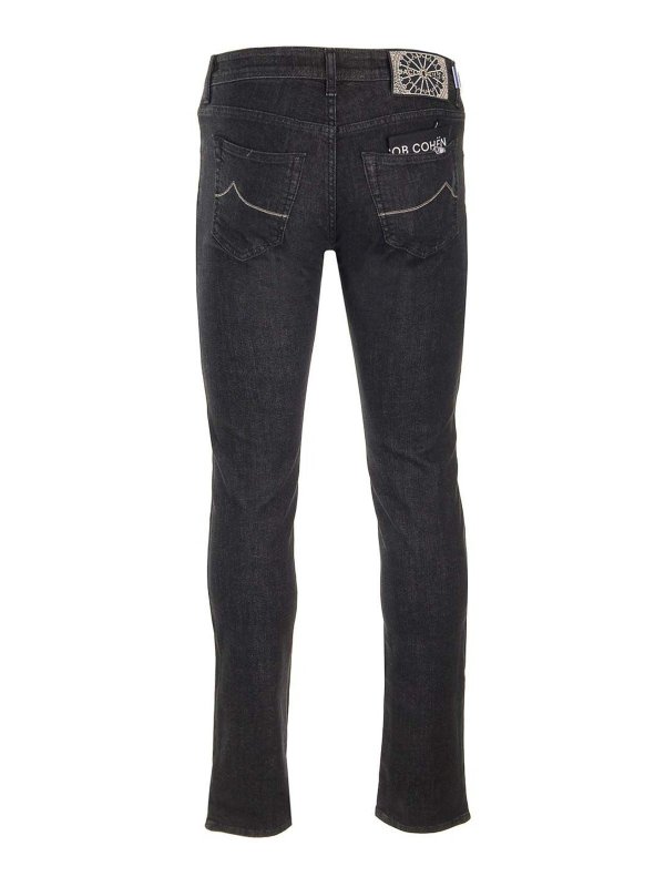 JACOB COHEN: ブーツカットジーンズ online - ブーツカットジーンズ - 黒